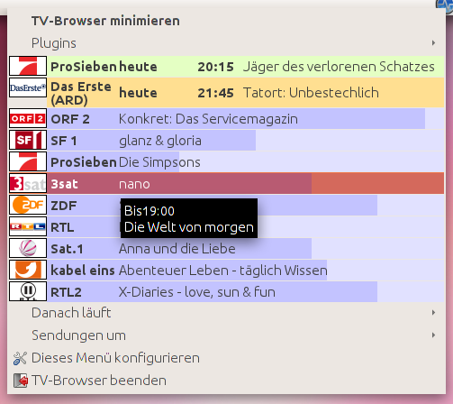 TV-Browser for Linux screenshot